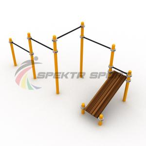 Купить Каскад турников со скамьей для пресса Воркаут SP WRK-12_76mm в Тотьме 