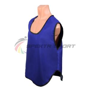 Купить Манишка футбольная односторонняя Spektr Sport синяя, р.36-40 в Тотьме 