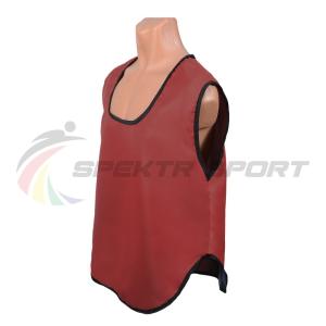 Купить Манишка футбольная односторонняя Spektr Sport красная, р.36-40 в Тотьме 