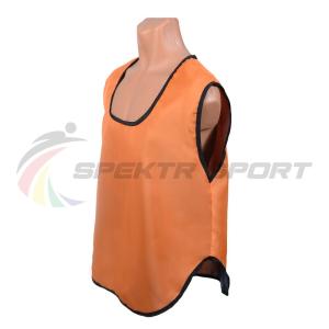 Купить Манишка футбольная односторонняя Spektr Sport оранжевая, р.36-40 в Тотьме 