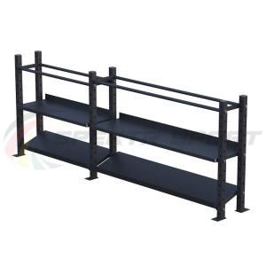 Купить Модульный стеллаж для гантелей, гирь и медболов 3180х430х1200 (2 секции) в Тотьме 